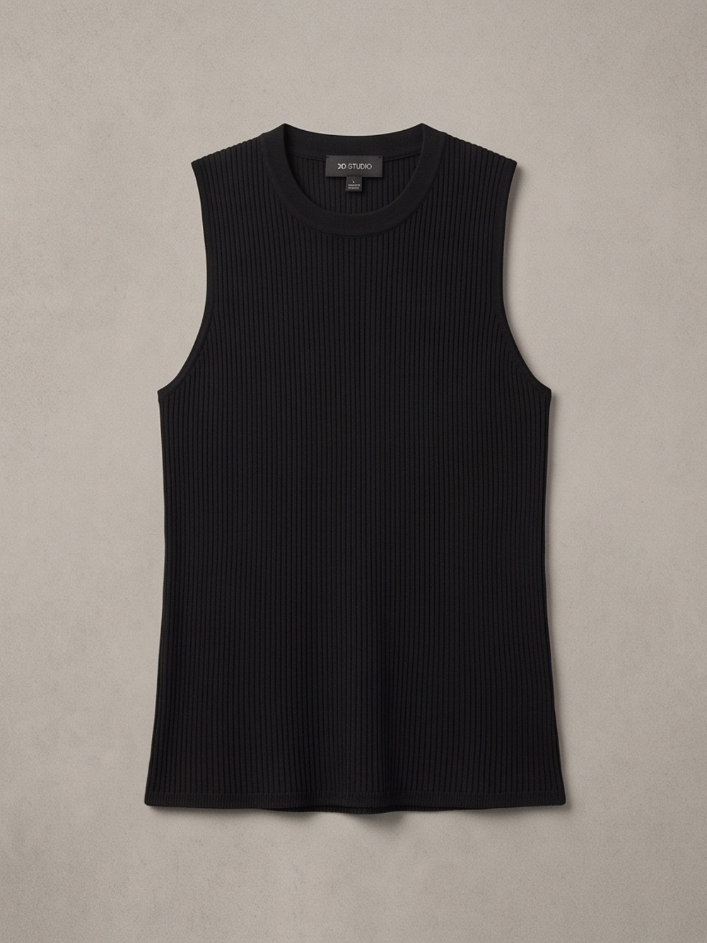 AB Studio Black Lace-Detail Sleeveless Camisole